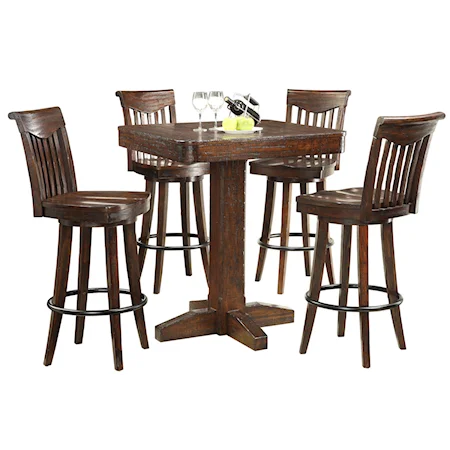 5 Piece Dining Pub Table and Stools